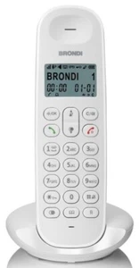 BRONDI LOTUS (bianco) - TELEFONO CORDLESS - ECO DECT - DECT GAP - SVEGLIA - Foto 1 di 1