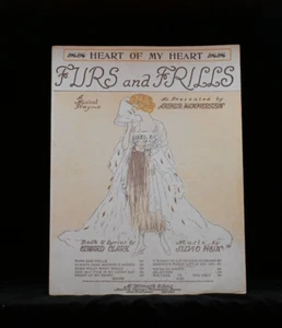 Großformat Vintage Noten Pelze und Schnickschnack von Arthur Hammerstein 1917 - Bild 1 von 1