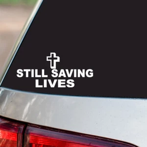 Still Saving Lives Pegatina Jesús Todo Tamaño Regular y Cromo Espejo Vinilo Colores - Imagen 1 de 2