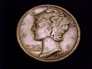 1926-D Mercury Dime, a Very Fine Grade coin. - Picture 1 of 2