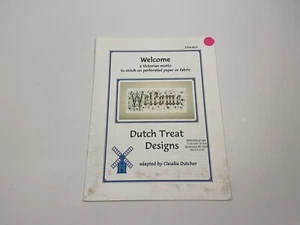 Dutch Treat Designs Welcome A Victorian Motto Counted Cross Stitch Pattern - Picture 1 of 3