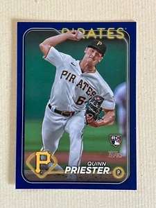 2024 Topps Serie 1 Royal Blue #93 Quinn Priest Pittsburgh Pirates RC vendita al dettaglio - Foto 1 di 1