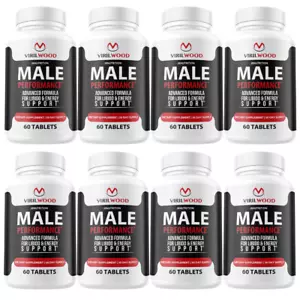 VirilWood Performance & Drive Pills for Men Male Support - 8 Bottles - Picture 1 of 5