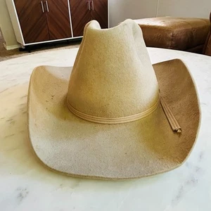 Corral West Ranchwear Distressed braun Wildleder Western Cowboy Hut Größe 7 wie abgebildet - Bild 1 von 11