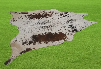100% New Cowhide Rugs Area Cow Skin Leather (67" x 60") Cow hide SA-5423 - Image 1 of 3