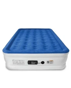 SoundAsleep Dream Series Air Mattress with ComfortCoil  Queen - Blue - Picture 1 of 3