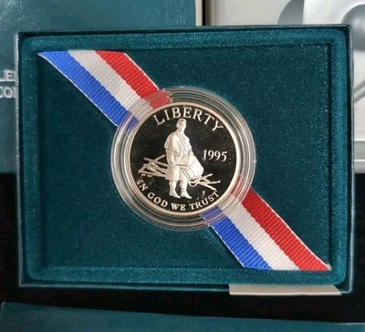 1995-S Civil War Battlefield Commemorative Half Dollar, Clad PROOF CWB - Image 1 of 4