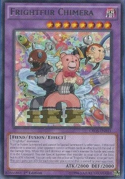 YuGiOh Frightfur Chimera (V.1) CROS-EN043 Rare Englisch NM 1st - Bild 1 von 2