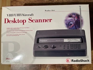 RadioShack PRO-2017 Desktop Scanner 200 Channel VHF UHF Aircraft Police Fire - Zdjęcie 1 z 9