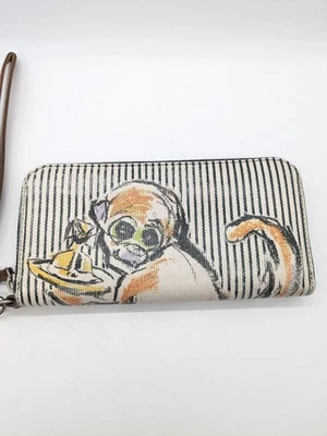 Cartera Larga Vivienne Westwood Monkey Orb Diseñador Cuero Elegante Vivienne Mujeres Foto 1 de 4