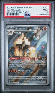 2023 POKEMON PAR EN-PARADOX RIFT ILLUSTRAZIONE RARA #202 GARGANACL PSA 9 - Foto 1 di 2