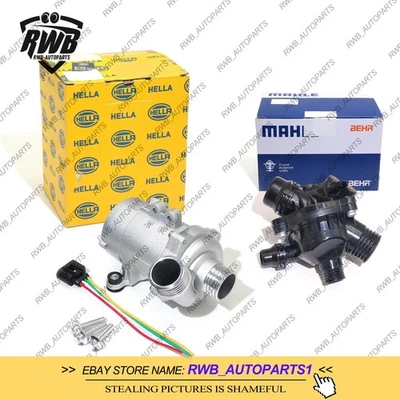 Bomba de agua con termostato y perno para BMW 128i 325i 528i 530i 328i X3 11517586925 Foto 1 de 4