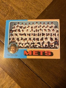 topps baseball 1975. New York Mets unmarkierte Teamkarte. #421 EX (MT-2) - Bild 1 von 3