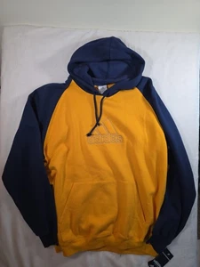 Adidas blau und gold Block geprägt entworfen für Training D4T Hoodie 2XL neu mit Etikett - Bild 1 von 8