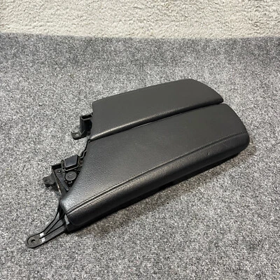 OEM BMW F10 535 550 M5 consola central compartimento de almacenamiento reposabrazos cuero negro Foto 1 de 4