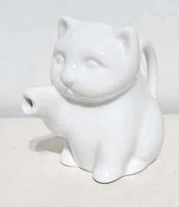 Katze Milchkännchen Kaffee weiß Two's Company 3" x 4" Keramik Kätzchen klein - Bild 1 von 11