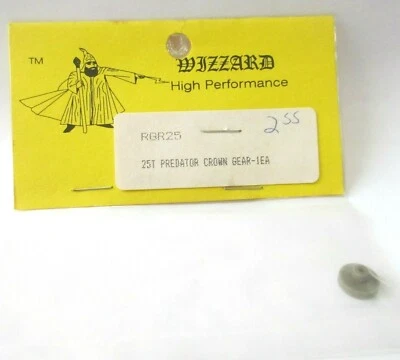 WIZZARD ALTO RENDIMIENTO SLOT CAR ESCALA HO 25 DIENTES PREDATOR CORONA ENGRANAJE #RGR25 Foto 1 de 3