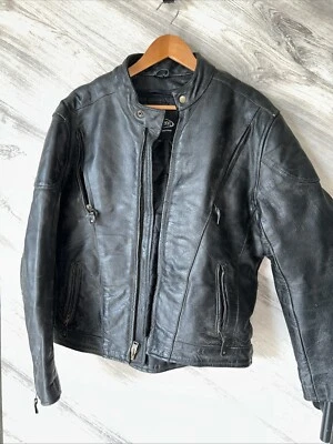 Vintage X Element Leather Biker Jacket Size XL - Image 1 of 3