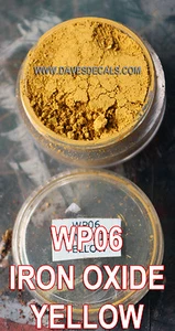 WP06 DAVE'S WEATHERING POWDERS ALL NATURAL PIGMENT IRON OXIDE YELLOW - Picture 1 of 1