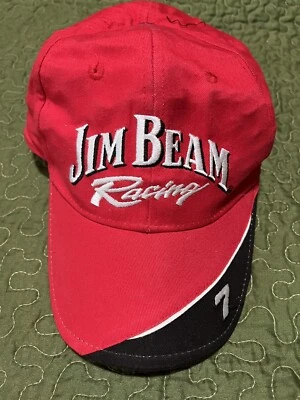 Jim Beam Bourbon Robby Gordon Racing NASCAR #7 Baseball Dad Hat Cap StyleMaster - Image 1 of 4