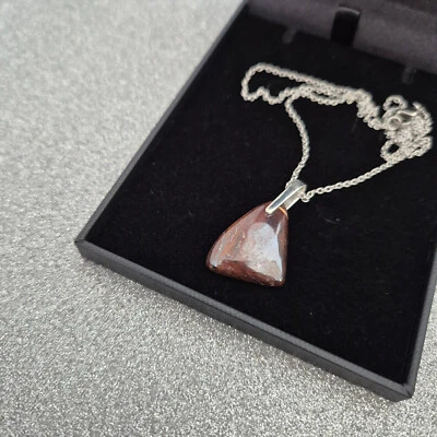 Juego de colgante de ópalo de roca en plata de ley Foto 1 de 2