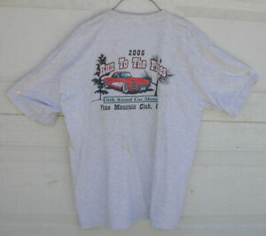 Stary oryginalny t-shirt 8th Annual RUN TO THE PINES CAR SHOW XL '2005' bardzo rzadki