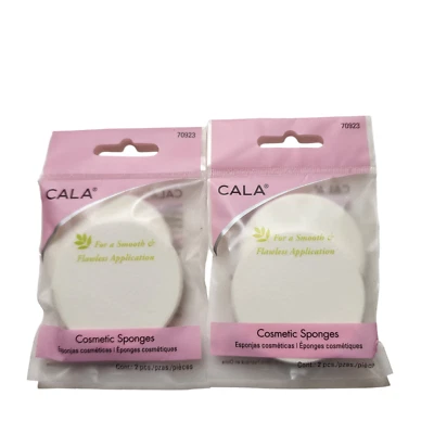 Косметические губки для макияжа круглые упаковка 2 шт. - Изображение 1 из 2