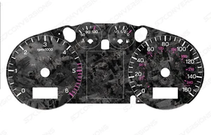 Seat Ibiza 6L Diesel Forged Carbon Dial Cards 8 Colours Gauges - Picture 1 of 8