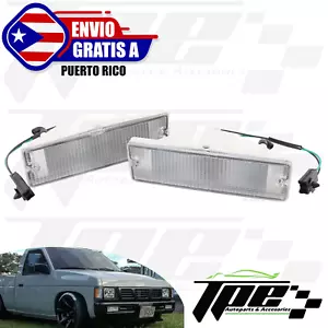 FRONT BUMPER LIGHTS SET FOR 1989 1997 NISSAN PATHFINDER BUMPER SIGNALS LAMPS - Picture 1 of 8