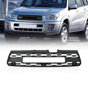Black Front Bumper Grille Fits For Toyota RAV4 2001 2002 2003 Upper Grill - Picture 1 of 8