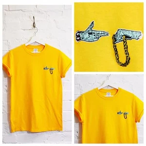 Actual Fact Run The Jewels Embroidered Yellow Hip Hop Tee T-shirt
