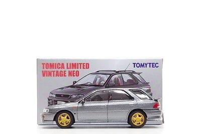 Tomica Limited Vintage Neo 1:64 Subaru Impreza WRX STi Ver. V - Grey (LV-N281b) - Image 1 of 4