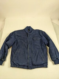 vintage polo ralph lauren 1980s Denim Jacket Zip Up Women’s Small Quilted Button - Picture 1 of 9