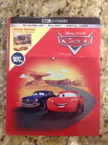 Cars STEELBOOK (4K Ultra HD,Blu-ray+Digital,2019)NEW Authentic Disney US Release - Picture 1 of 8