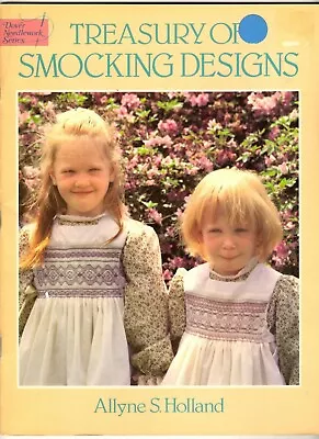 Dover Needlework Pattern Book TREASURY OF SMOCKING DESIGNS by Allyne S. Holland - Image 1 of 4