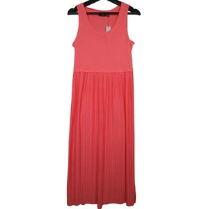 Apt 9 Women's Accordion-Pleat Maxi Dress Sz PM Petite Sleeveless Dubarry - Picture 1 of 9