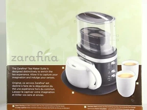 NEW in BOX! ZARAFINA Automatic Gourmet TEA MAKER SUITE Ceramic Pot, Cups TH1000 - Picture 1 of 8