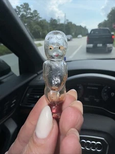 Nice 1920s Clear Glass CUPIE KEWPIE Doll Figural CONTAINER - Picture 1 of 4