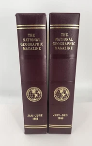 1986 NATIONAL GEOGRAPHIC MAGAZINE SET Complete W/Slip Cover January - December - Picture 1 of 17
