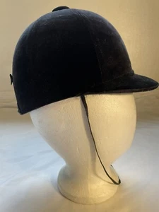 1920’s PAUL MAYO RIDER SHOP N.Y. Mütze Jugend Reitsport schwarz Samt antik - Bild 1 von 12