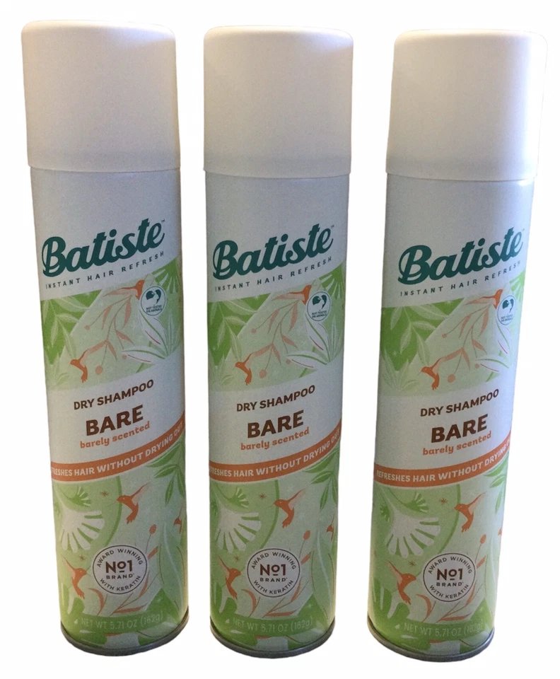 3pk Batiste Dry Shampoo Bare Barely Scented 5.71oz Cans (4H) - Image 1 of 1