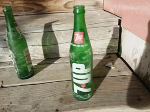 Vintage 1967 16 OZ 7-UP Vidrio Soda Pop Bota Bebidas Publicidad Decoración Colecciona - Imagen 1 de 1