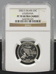 2002 S Louisiana Silver NGC PF 70 UCAM - Picture 1 of 1