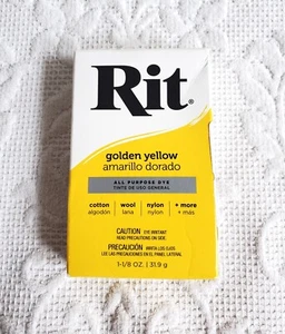 Rit Dye Powder, Fabric Dye-Golden Yellow, 1.125 oz/31.9 g, New - Picture 1 of 2
