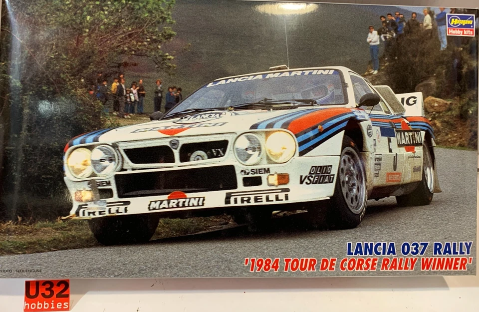 Hasegawa Item 25030 Lancia 037 Martini Winner Tour de Corse Rally 1/24 Scale Kit