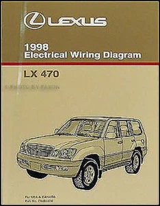 1998 Lexus LX 470 Diagrama Manual Originales LX470 Eléctrico Esquema OEM - Imagen 1 de 2