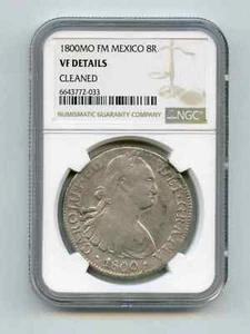 1800 FM Mexico 8 Reales NGC VF DETAILS - Picture 1 of 2