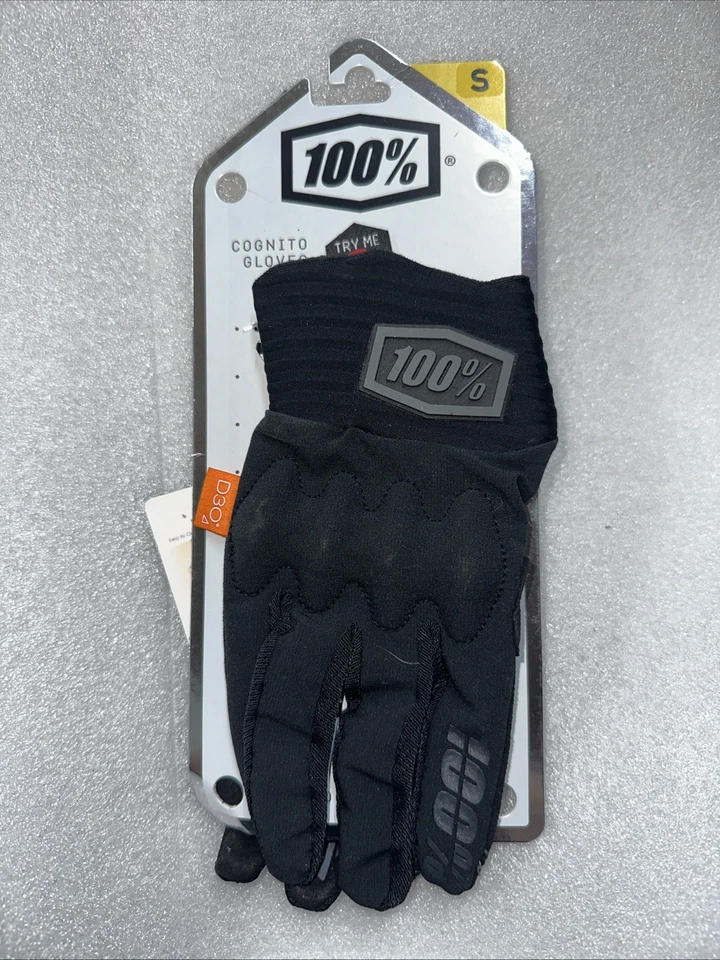 Cycling Full Finger Gloves 100 Cognito D30 Black Charcoal XX Large