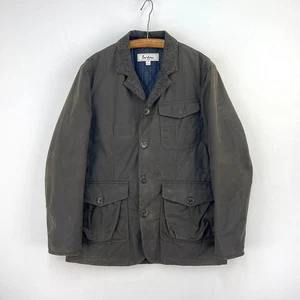 Boden Wax Engineer Jacket Mens Medium Brown Olive Chore Utility Shooting Sports - Picture 1 of 15
