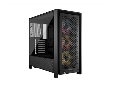 Corsair FRAME 4000D RS ARGB Black Steel / Tempered Glass ATX Mid Tower Computer - Image 1 of 4